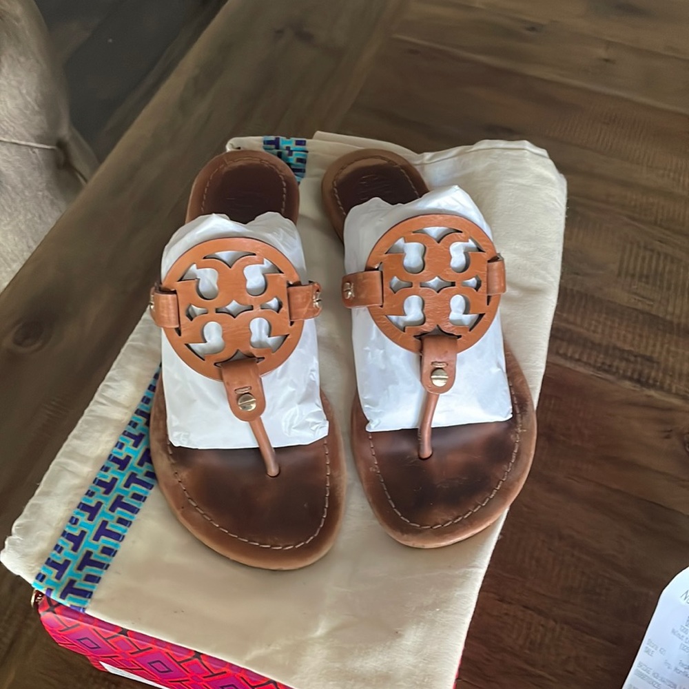 Used Tory Burch Miller style sandals size 6.5